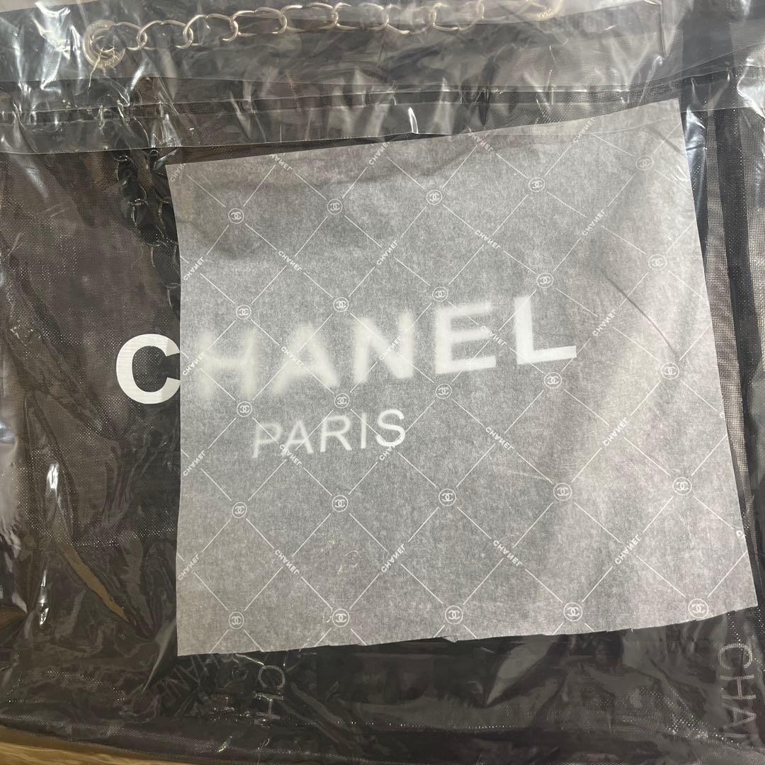 新品未使用□シャネル□ココマーク/ブラックメッシュキャンバス
