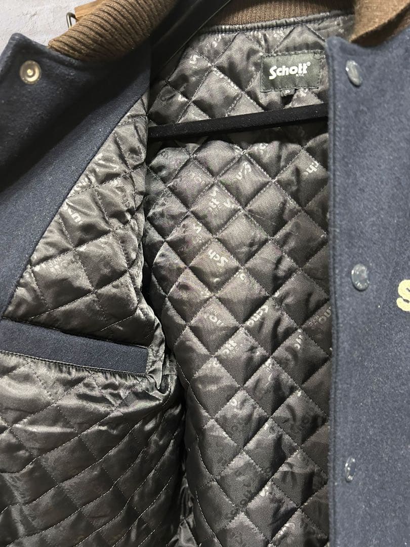 Schott N.Y.C. スクーカム レザースタジャン XL 刺繍 美品 - メルカリ