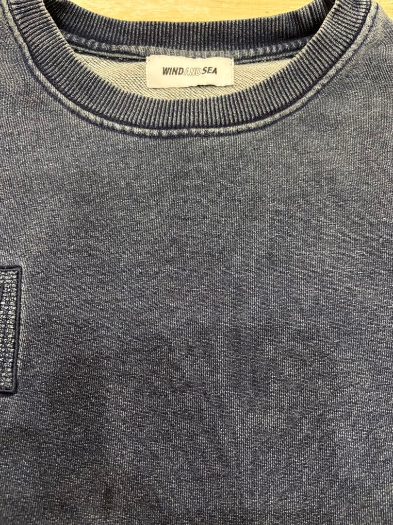 WIND AND SEA 23SS CREW NECK INDIGO WASH