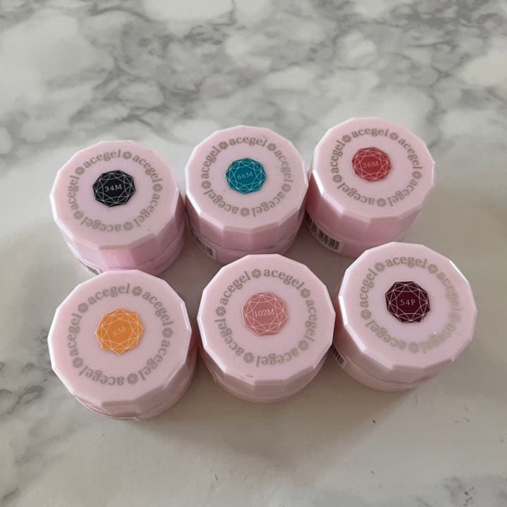 ace gel エースジェル カラージェル 6色set 2.5g - メルカリ