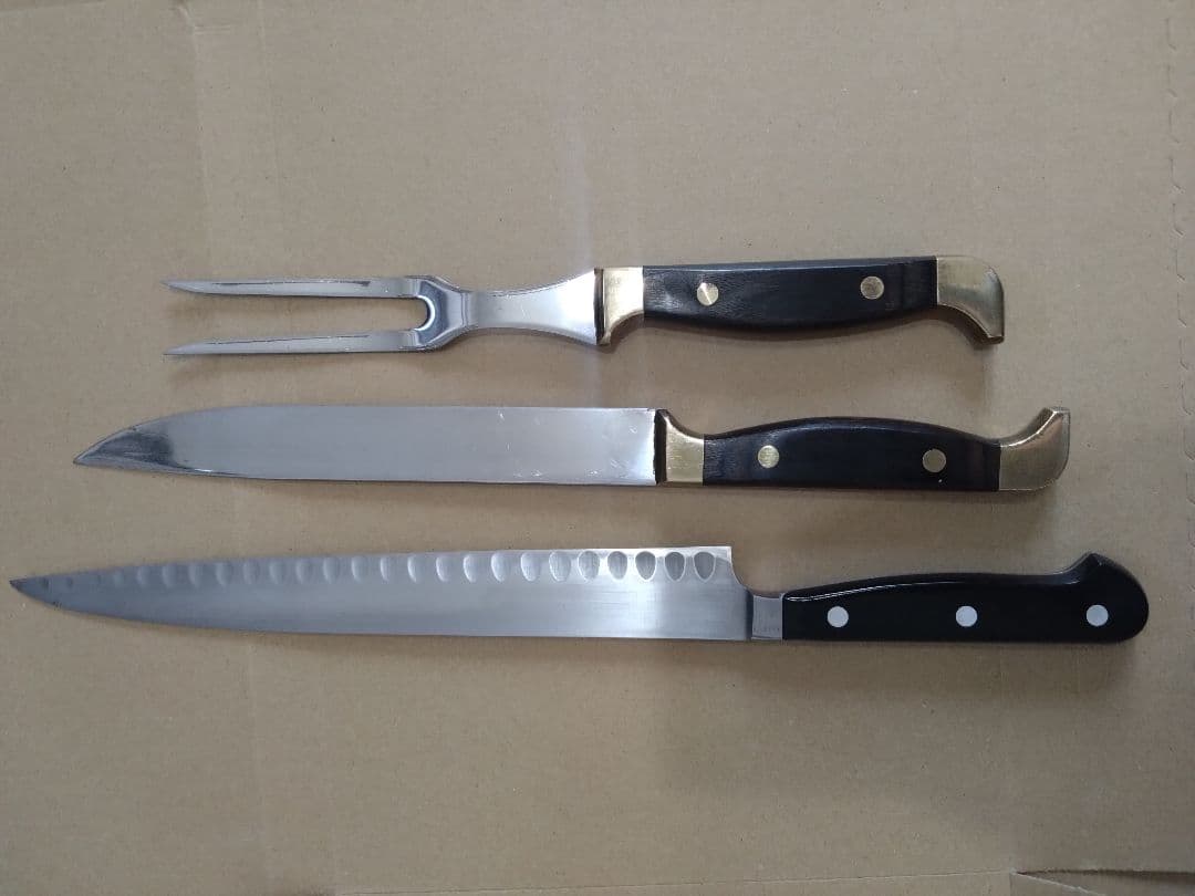 筋引き カービングナイフ フォーク セット