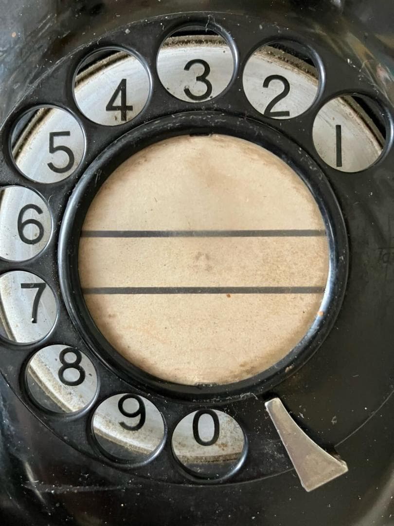 希少品】昭和43年の電話機4号 A自動式 黒電話 昭和レトロ 日本電信電話