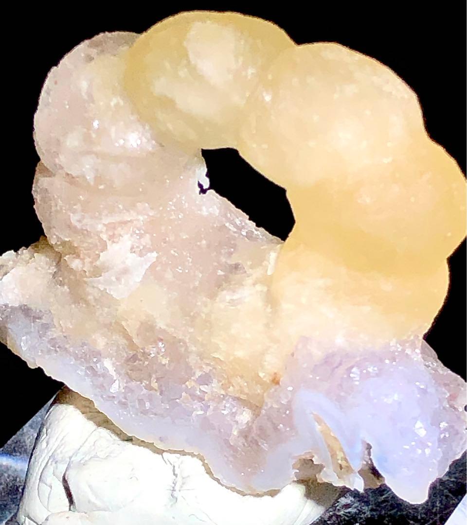 珍奇鉱物】インド フローライト ポンデリングフローライト 母岩付き