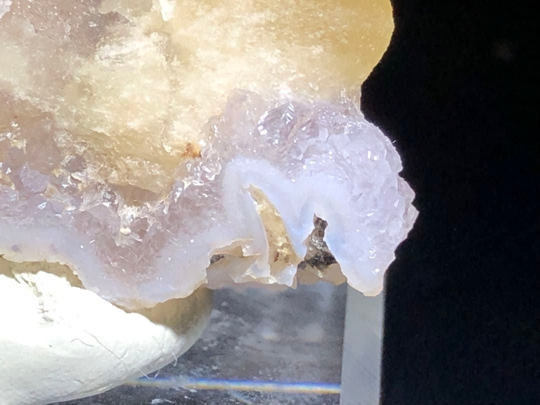 珍奇鉱物】インド フローライト ポンデリングフローライト 母岩付き