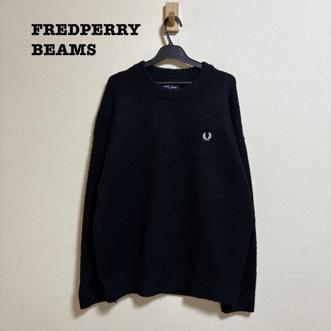 FREDPERRY BEAMS フラッフィ クルーネックニット BEAMS（ビームス）【別注】FRED PERRY / フラッフィー クルーネック