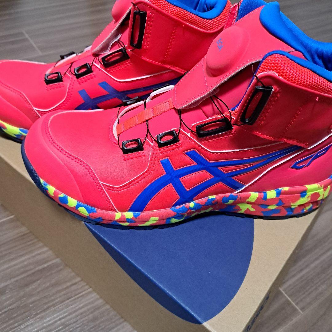未使用　ASICS アシックス安全靴 希少カラー　ピンク アシックス 安全靴 スニーカー ピンク 限定品 23センチ 新品 asics