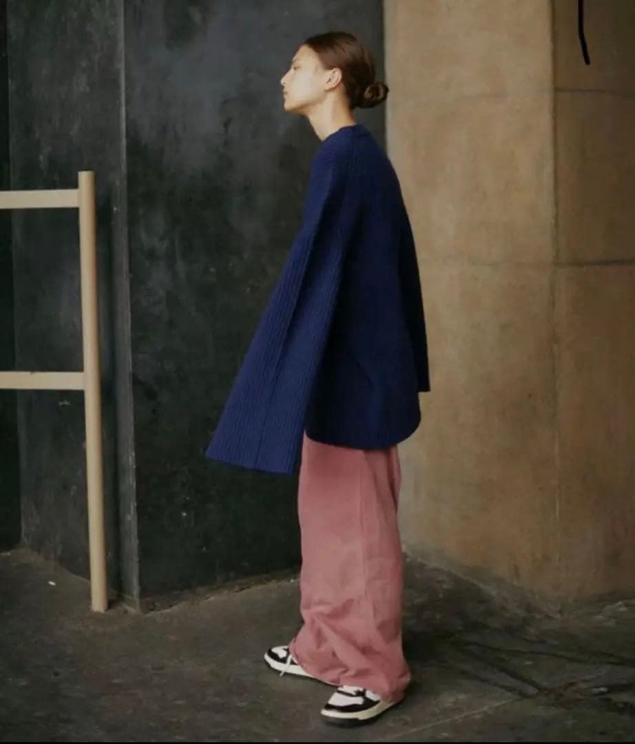 THE SHISHIKUI ビッグニット ネイビー シシクイ - メルカリ