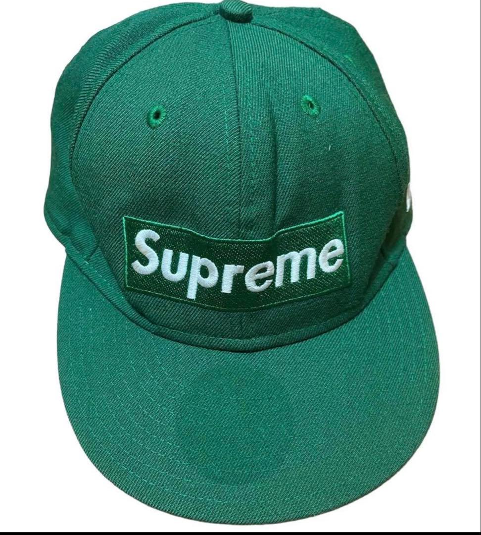 Supreme x New Era ベースボールキャップ ボックスロゴ - メルカリ