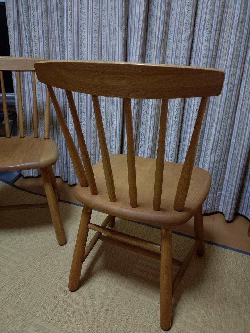 木製ダイニングチェア スピンドルバック （1/4）浜本工芸 楢材 ナラ材