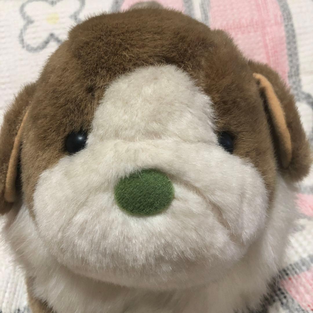 昭和レトロ ヴィンテージ ぬいぐるみの三英 犬 ぬいぐるみ 中古品