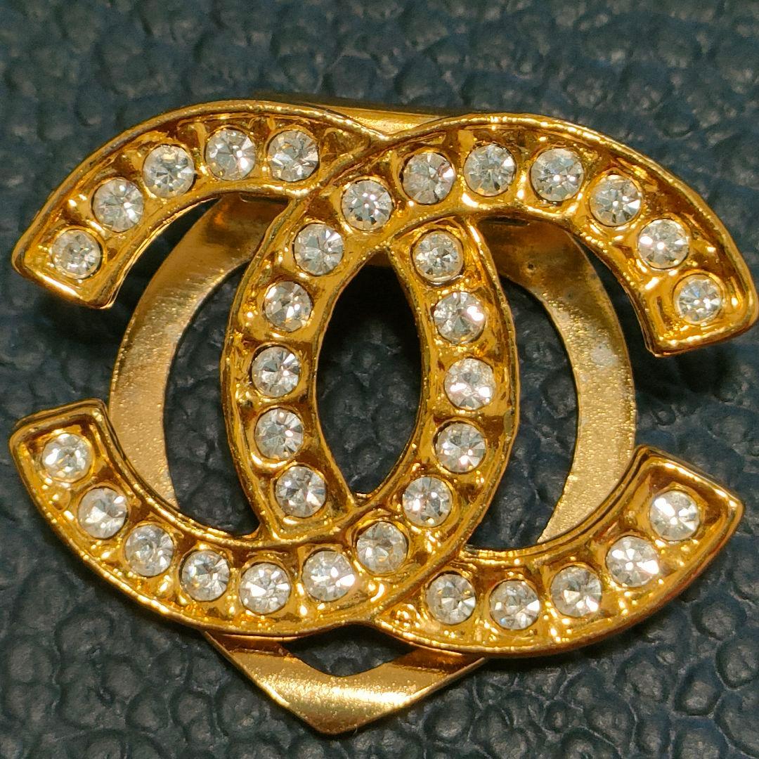 Chanel ブローチ ココ・シャネル ゴールド スカーフ留め 刻印なし