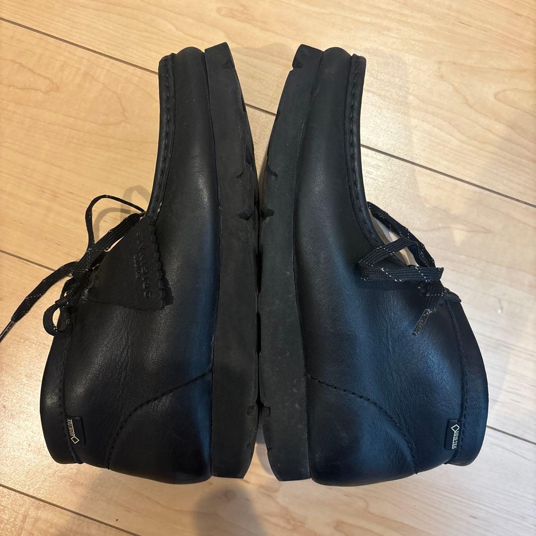 Clarks Wallabee Boot GTX ブラック レザー 24.5cm