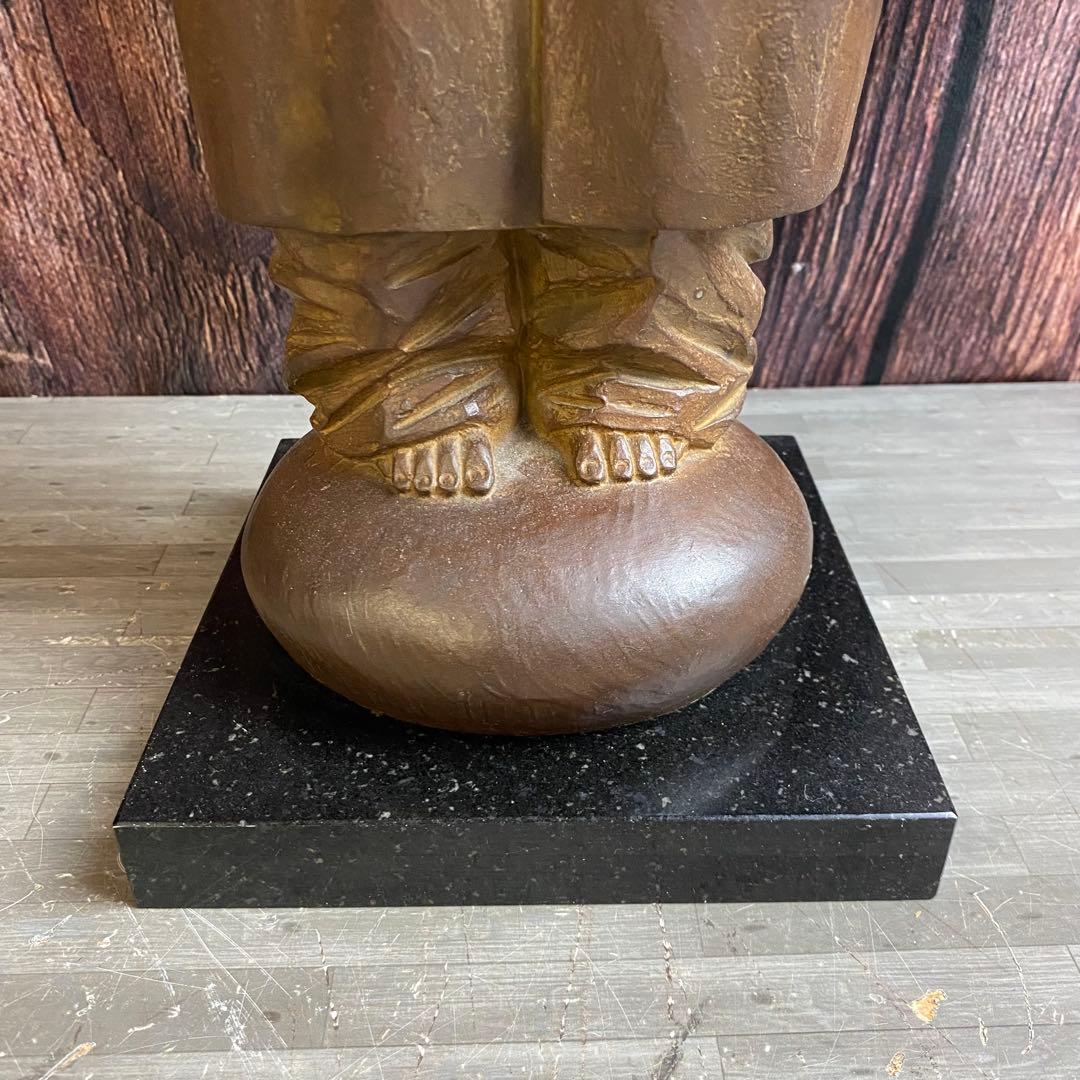 加藤豊 ブロンズ像 8.8kg 大きなパジャマ 少女 置物 美術品 アンティーク