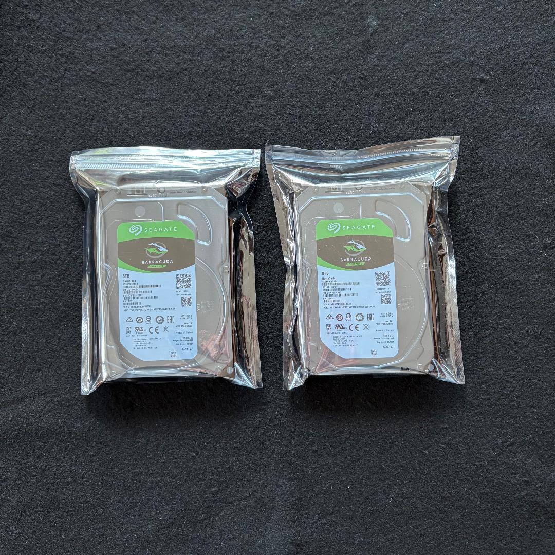 Seagate BarraCuda 8TB HDD x 2 16TB ② Amazon.com: Seagate BarraCuda 8 TB Internal Hard Drive HDD – 3.5