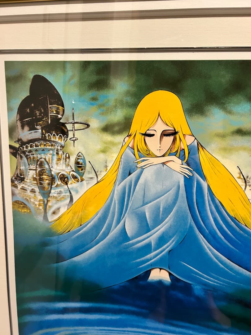 松本零士1000年女王「伝説の環」シルクスクリーン直筆サイン版画 銀河