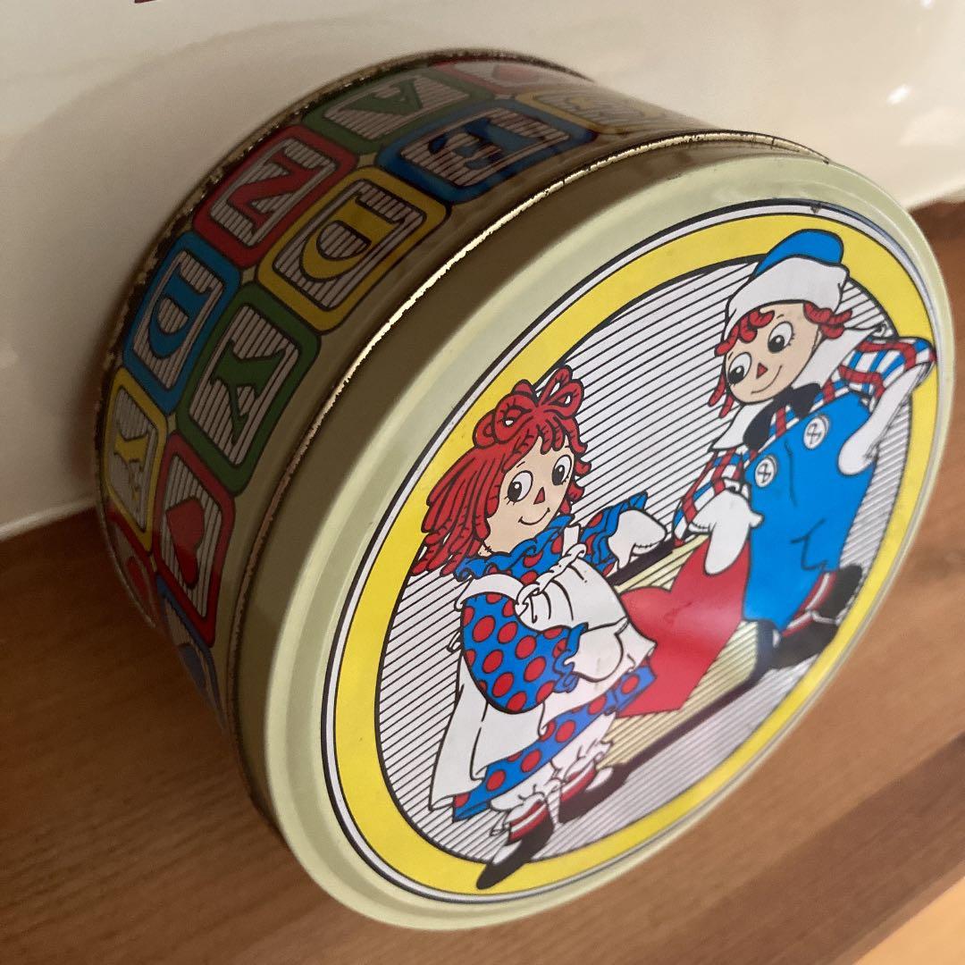 希少 激レア ラガディ ヴィンテージ アンとアンディ 意地悪顔 TIN缶