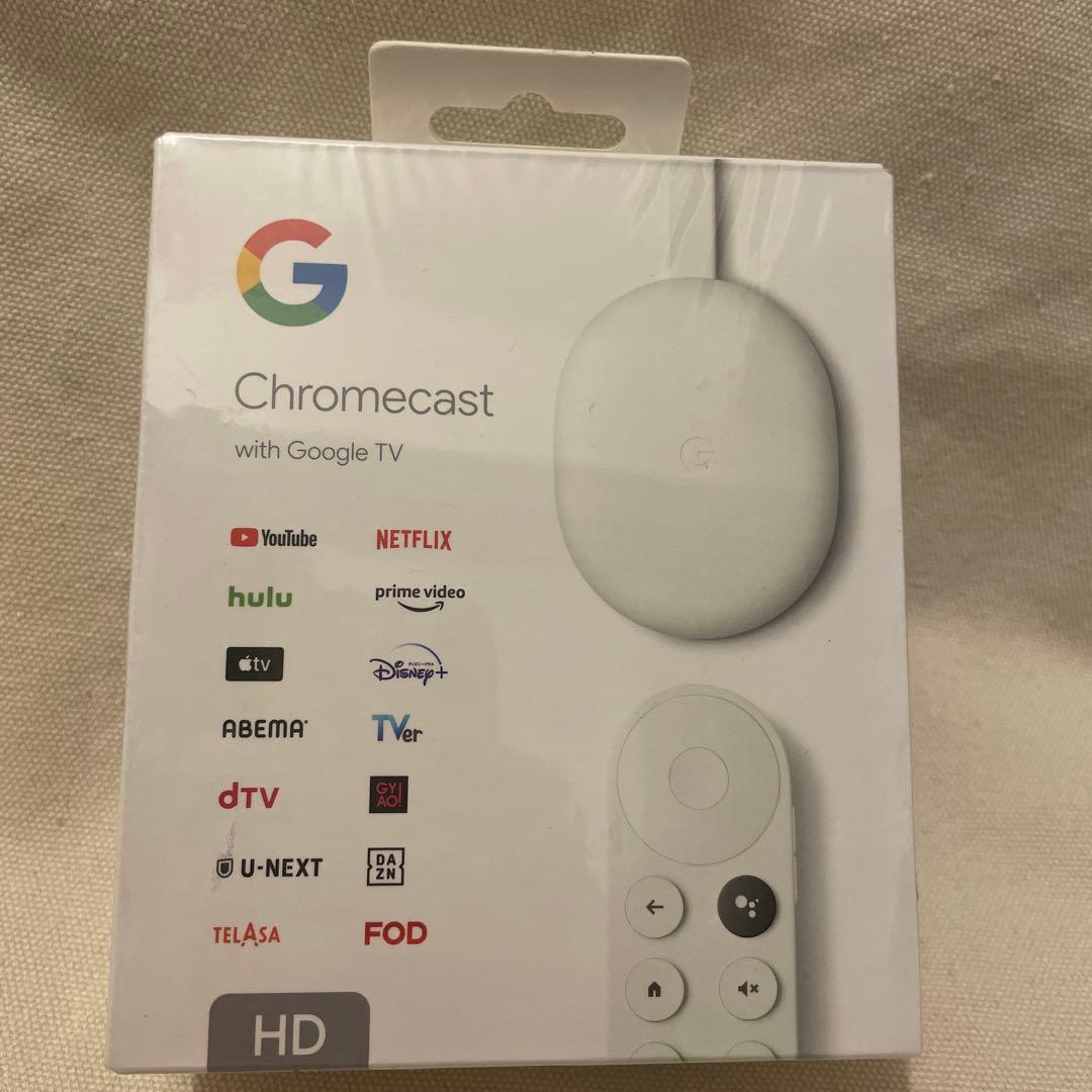 未開封　Google Chromecast with Google TV HD Google、安価な「Chromecast with Google TV」を間もなく発表か - すま