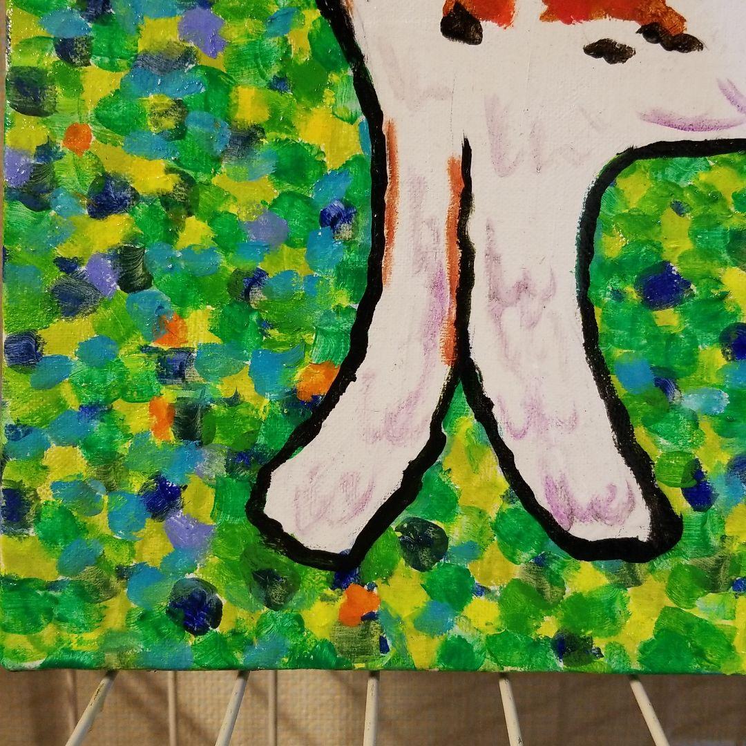 油絵 FUUTA様専用確認 友だちの歌を聴く犬