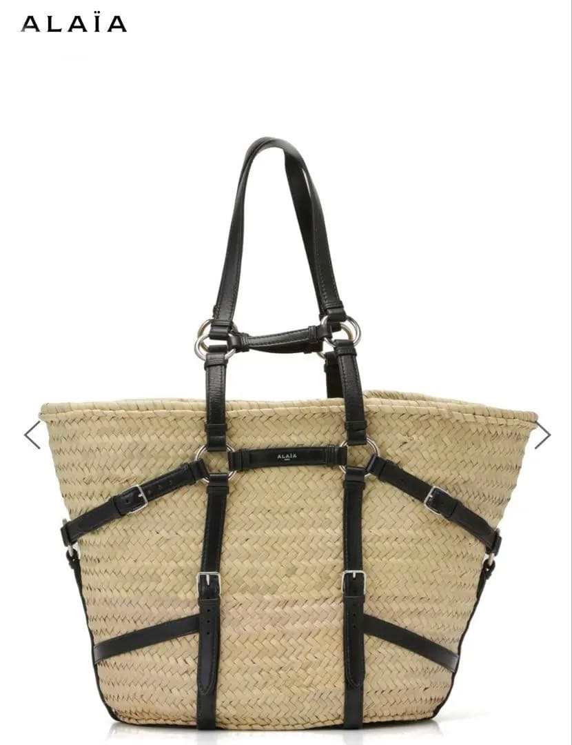 レア 新品未使用 定価15.5万 Alaia かごバッグ アラ イア タグ付き