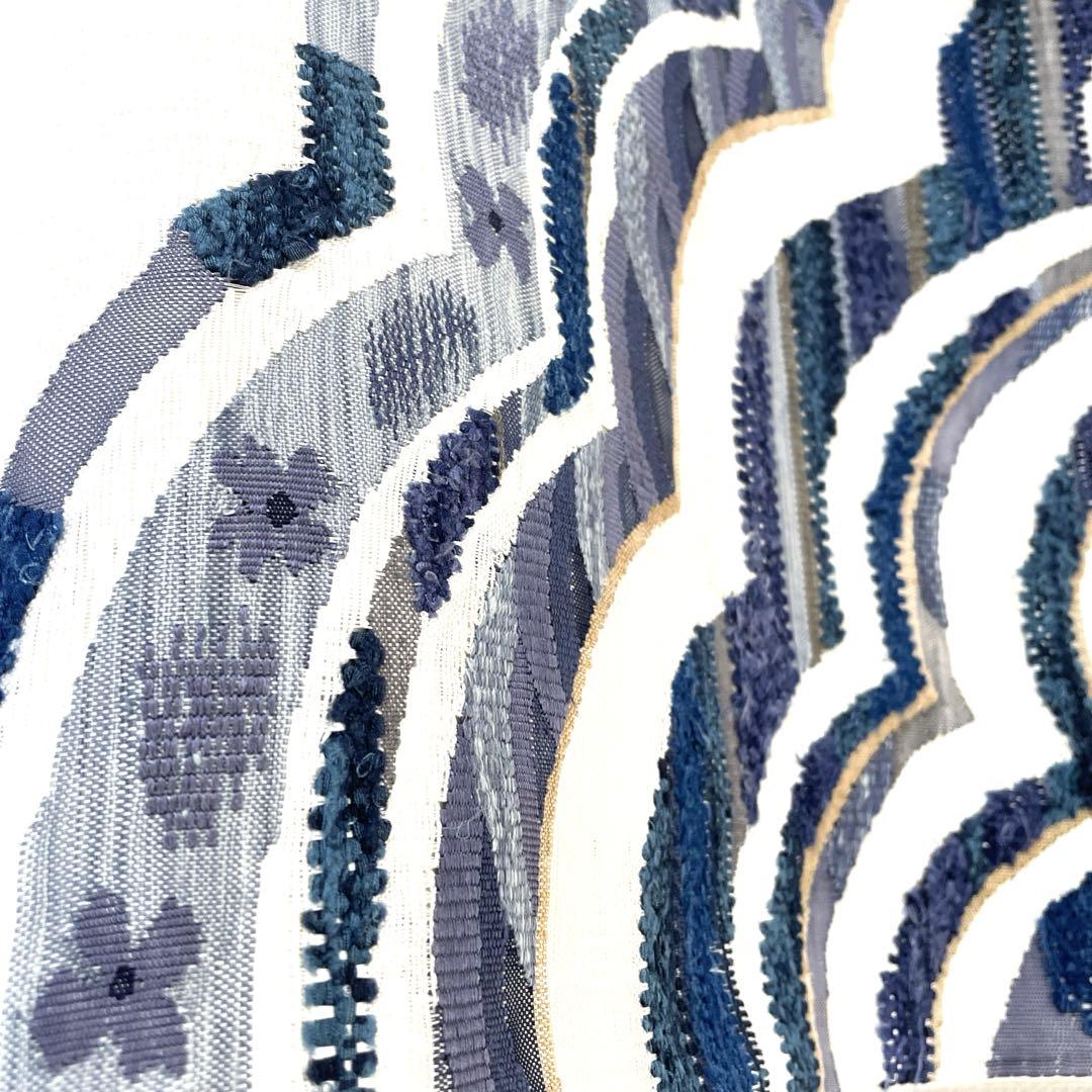 帯6535 ○高級 正絹 藍染 袋帯 - メルカリ