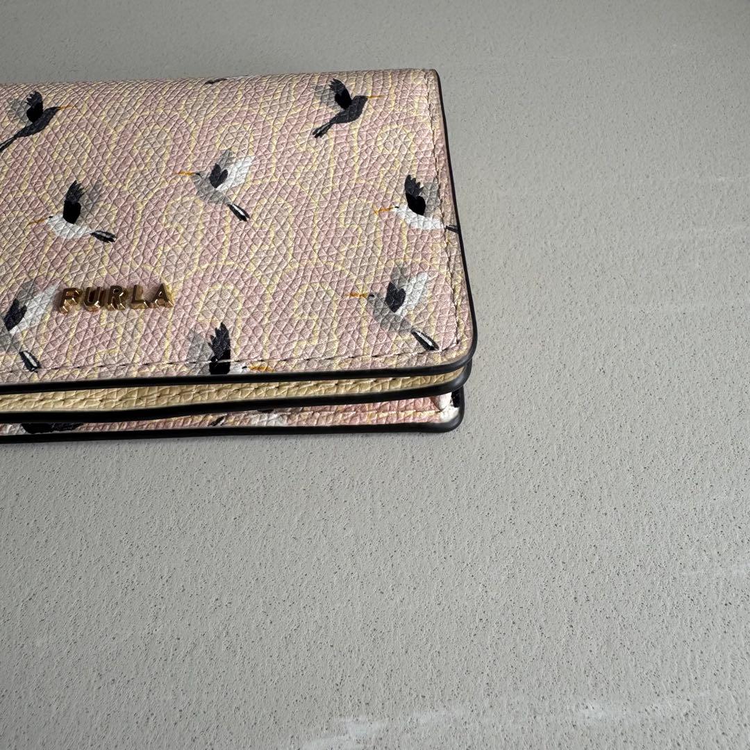 未使用】FURLA 2021限定 名刺入れ カードケース 鳥 ピンク イエロー