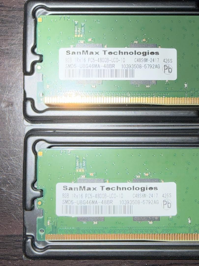 SanMax DDR5-4800 8GB×2枚（16GB）② - メルカリ