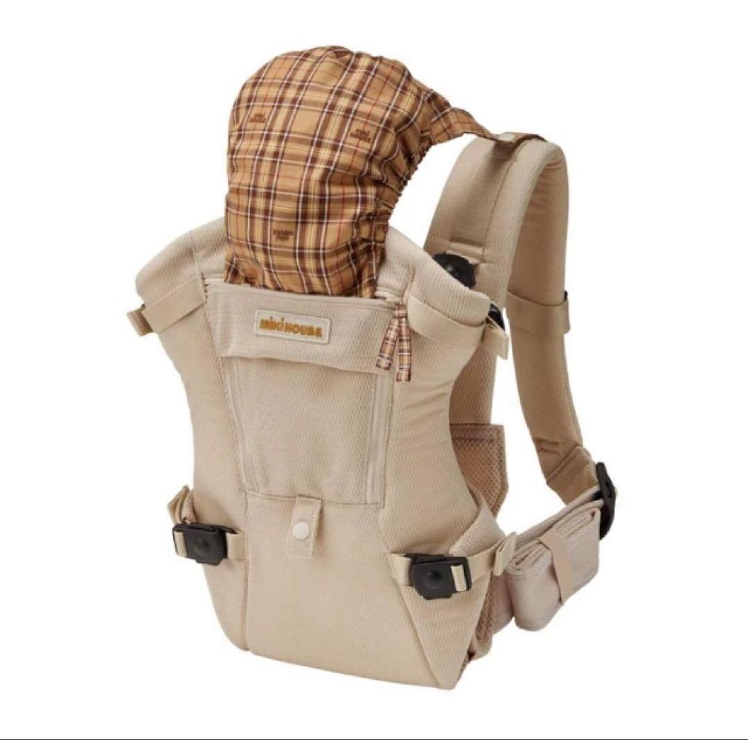 ★新品未使用 / ミキハウス / MikiHOUSE / 抱っこ紐 / ベージュ MIKI HOUSE（ミキハウス） ファースト ベビーキャリア 3WAY 新生児から
