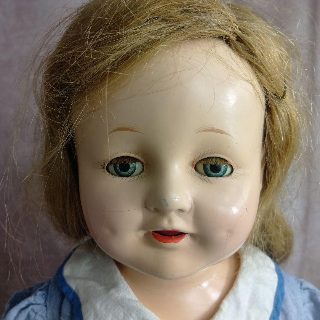 ♥大きく大人しげなヴィンテージ　コンポジションドール♥