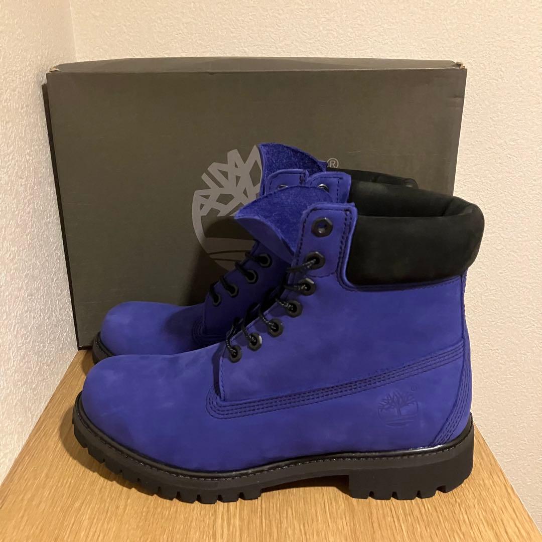 ✨新品✨　Timberland 6インチ　プレミアムブーツ 25.5cm ブルー