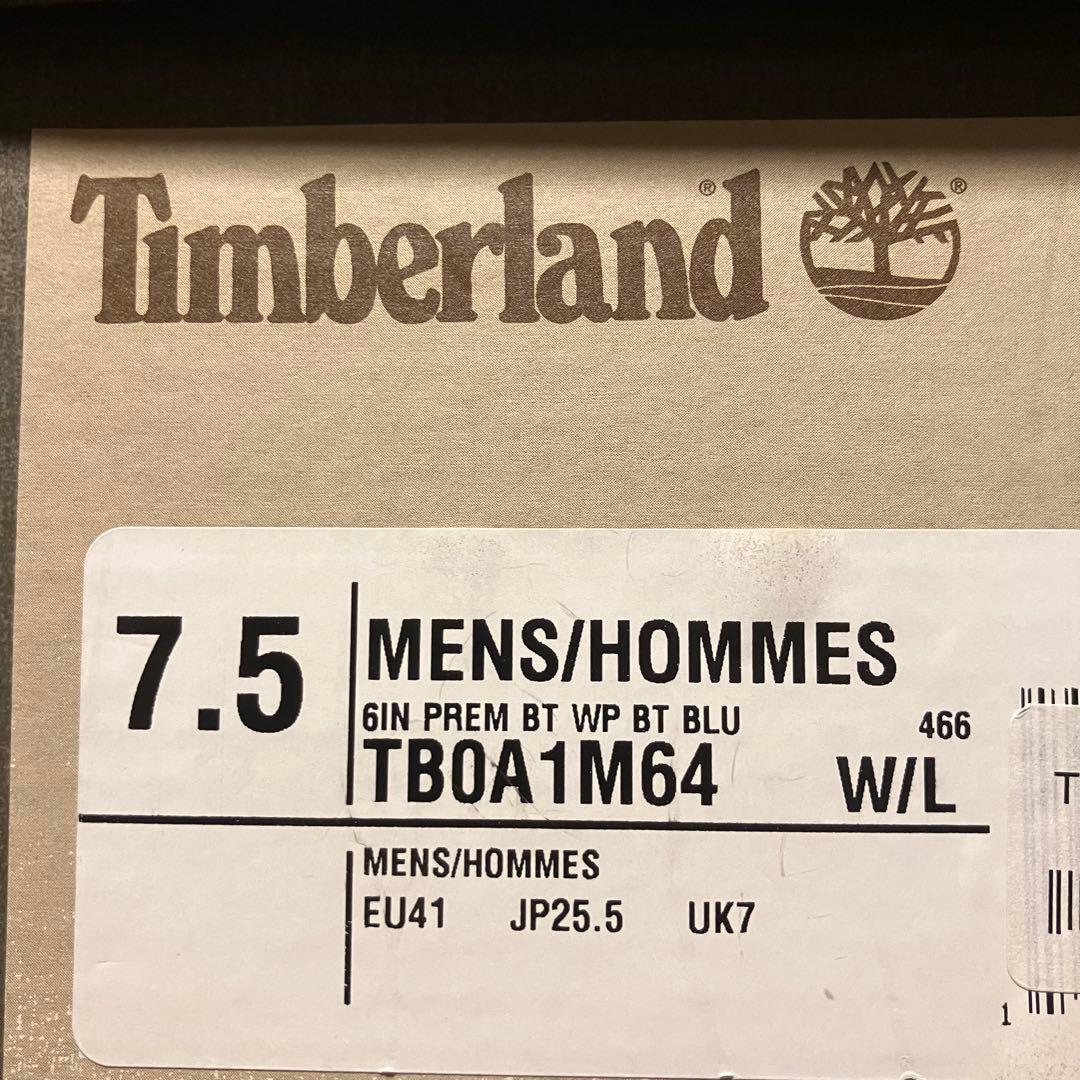 ✨新品✨　Timberland 6インチ　プレミアムブーツ 25.5cm ブルー
