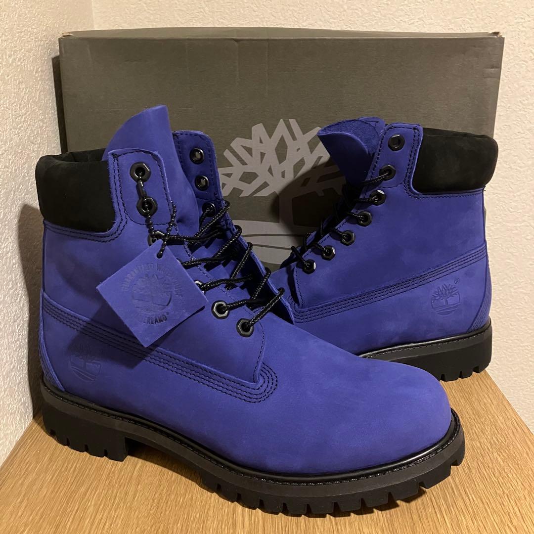✨新品✨　Timberland 6インチ　プレミアムブーツ 25.5cm ブルー
