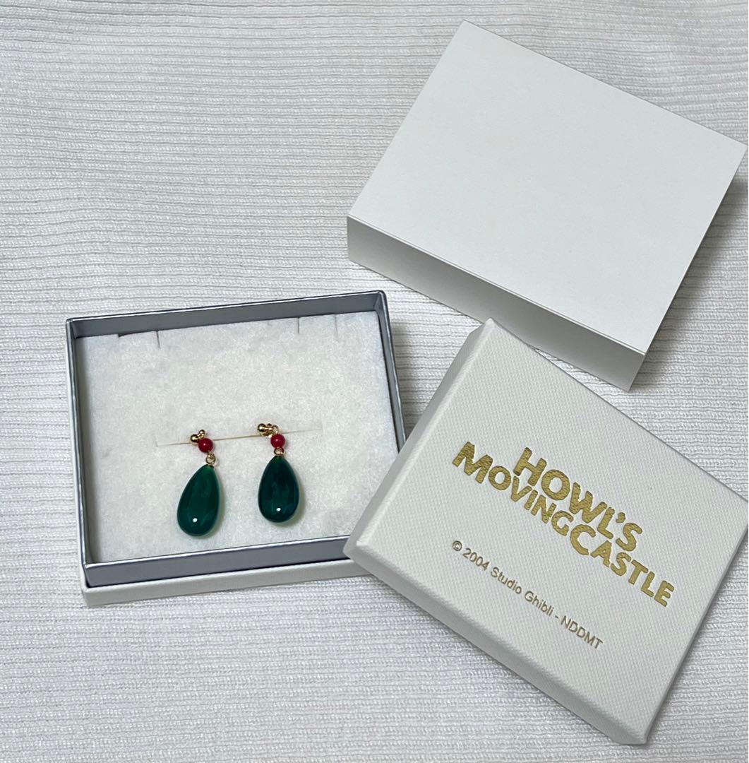 ジブリ公式 ハウルの動く城 ハウル ピアス 天然石 - メルカリ