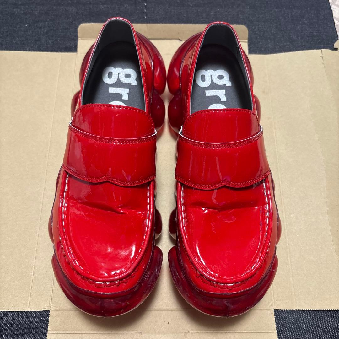 grounds 赤ローファー エナメル 26 - メルカリ