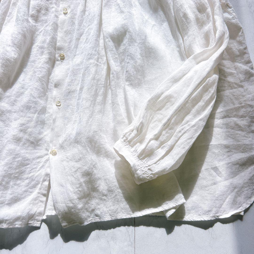 veritecoeur ヴェリテクール アンティークブラウス リネン 100%白