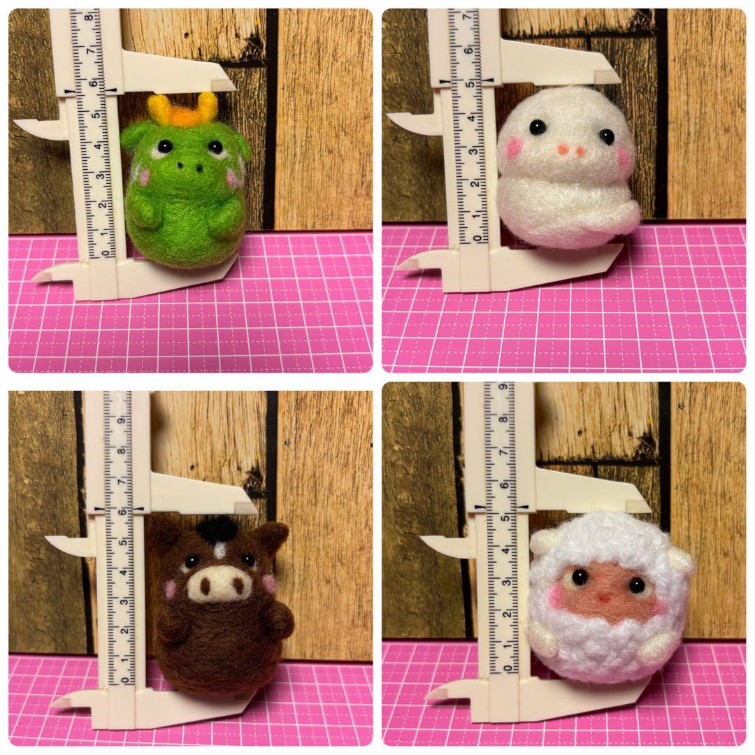 縁起飾り 十二支セット【羊毛フェルト・アクレーヌ】干支飾り - メルカリ