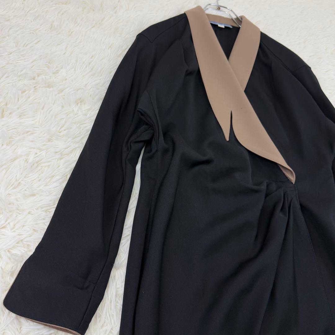 ティエリーミュグレー オールド コート ウールギャバジン ワンピース