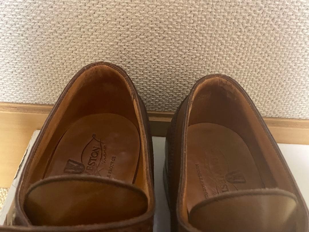 J.M.WESTON シングルモンク　ウィングチップシューズ　ブラウン