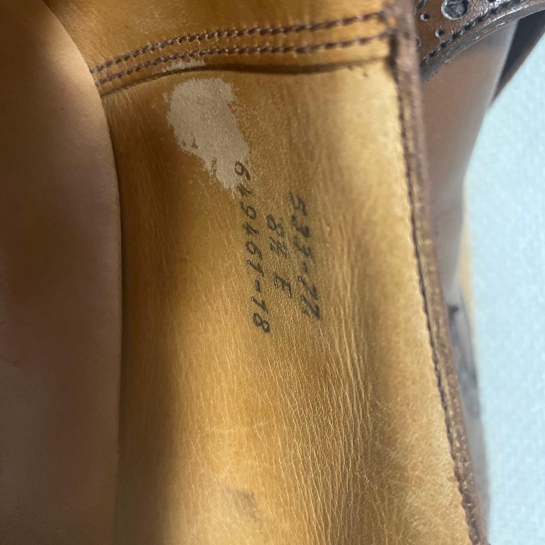 J.M.WESTON シングルモンク　ウィングチップシューズ　ブラウン