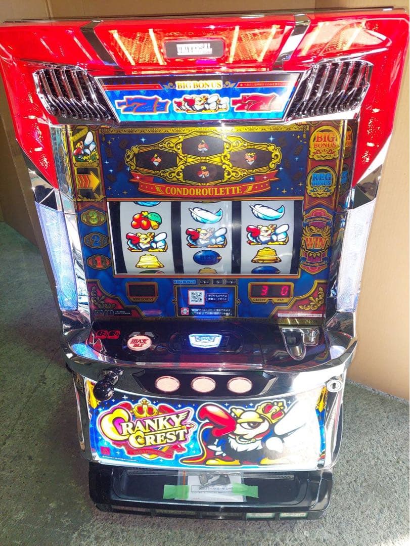 S/クランキークレスト/CR 不要機付き パチスロ実機 Sクランキークレスト 不要機付