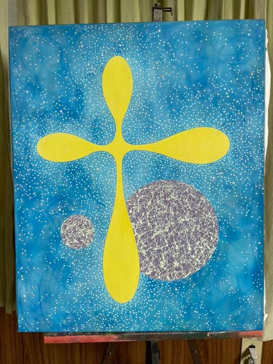 油絵 現代アート Aoi Kiri no Naka あんどうまさひろ - メルカリ