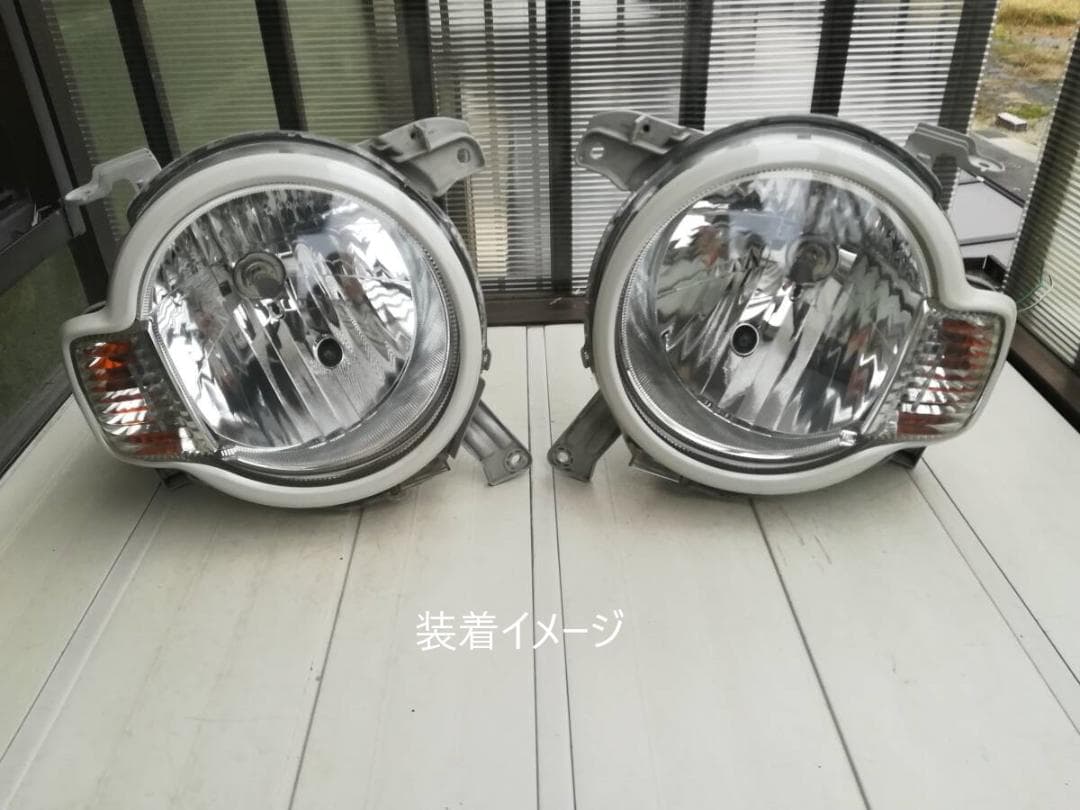 ミラココア L675S ヘッドライト ガーニッシュ ヘッドライトカバー 白