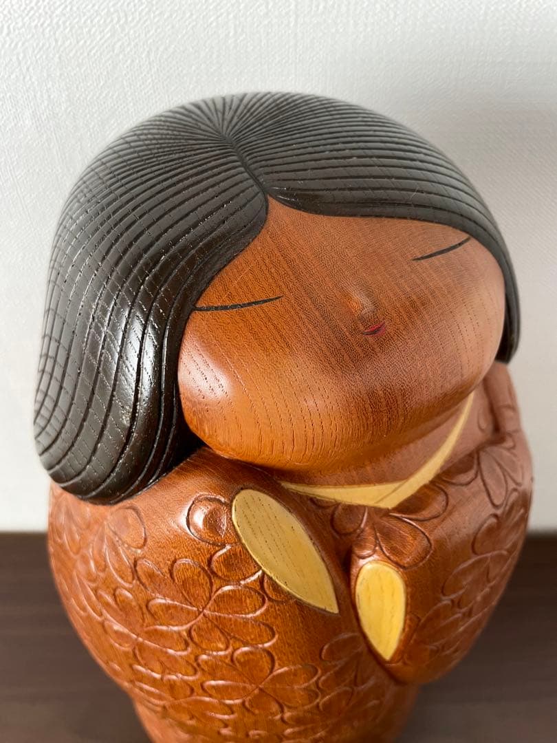 吉田 多加志 Takashi 創作 こけし kokeshi doll 木製 人形