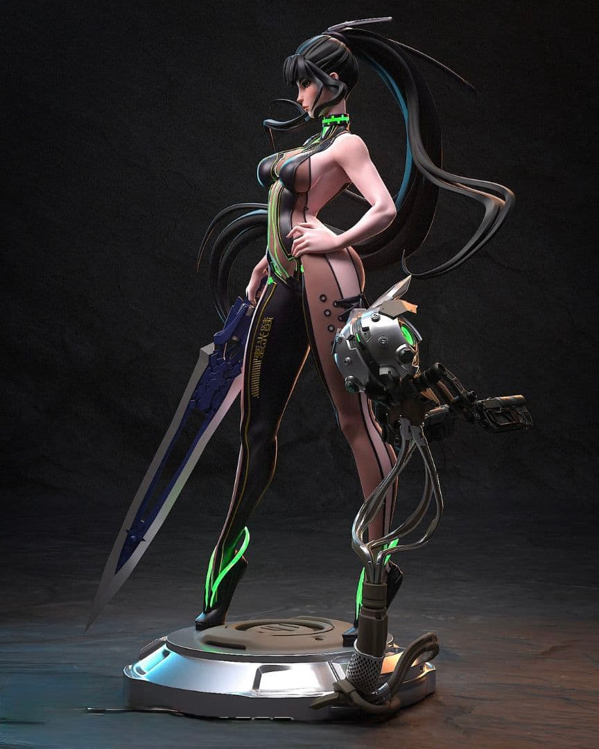 ステラブレイド ガレージキット ガレキ 未塗装未組立 1/7 イヴ 美女