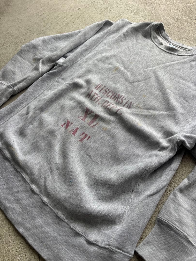 80s チャンピオン リバースウィーブ前期 ステンシル ビンテージ 襤褸