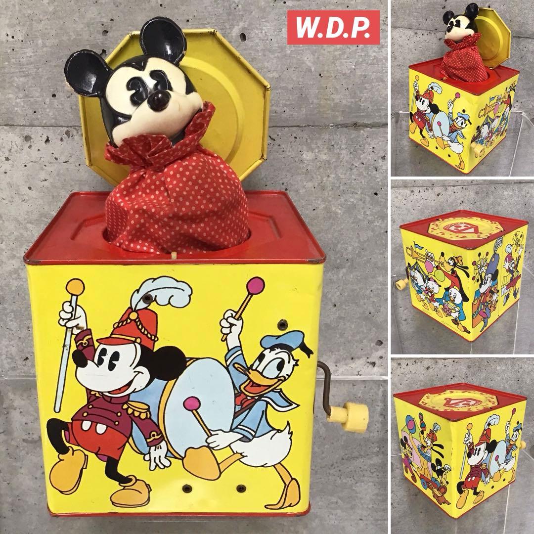 ミッキーマウス びっくり箱 W.D.P. カーニバル社 ミッキーマウス びっくり箱 W.D.P. カーニバル社 ミッキーマウス