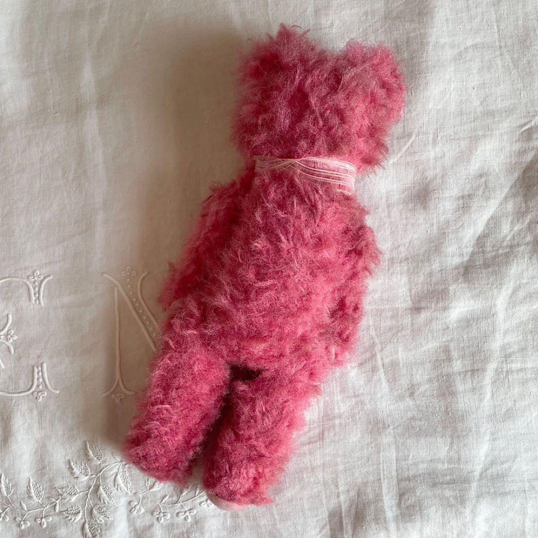 Vintage】 ピンク アンティークベア ぬいぐるみ ドイツ 1940 - メルカリ