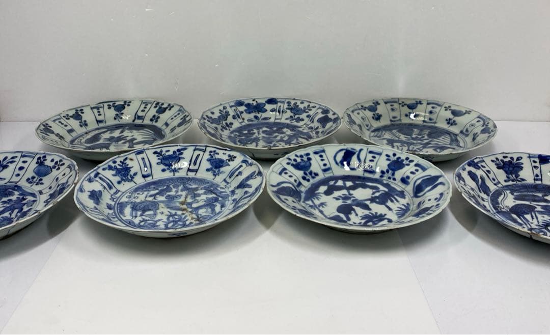 専用 中国明時代 古染付 七寸皿 7枚 チヒコ 東さ6-1201③ - メルカリ