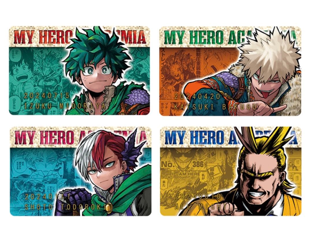 ヒロアカ バースデーコレクションカード 2024 出久 爆豪 轟 オール