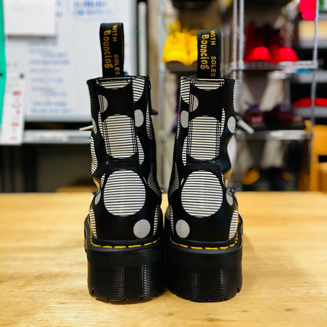 DR.MARTENS JADON 8ホール厚底 ポルカドット ブラック UK7 - メルカリ