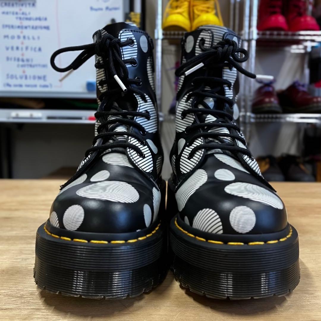 DR.MARTENS JADON 8ホール厚底 ポルカドット ブラック UK7 - メルカリ